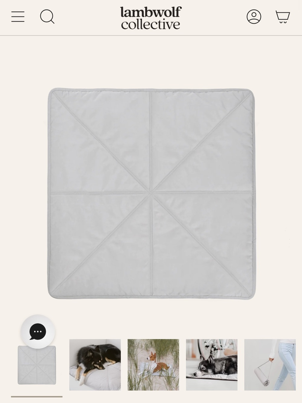 Lambwolf ORII ultra lightweight travel mat - size Large